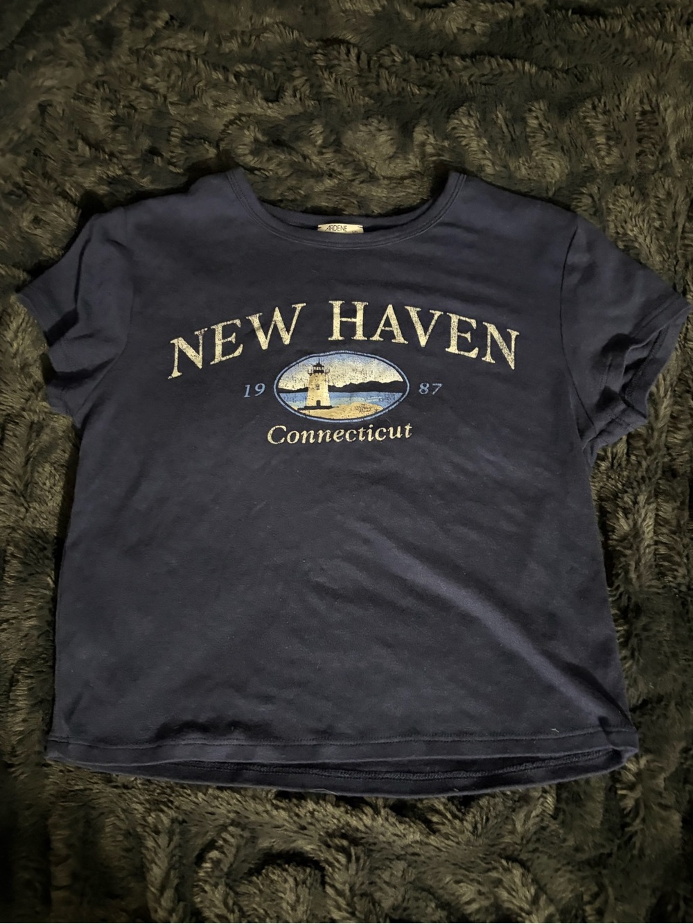 ardene navy connecticut shirt